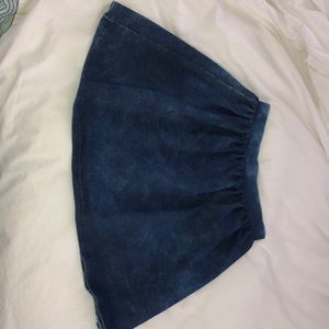 faux denim skirt